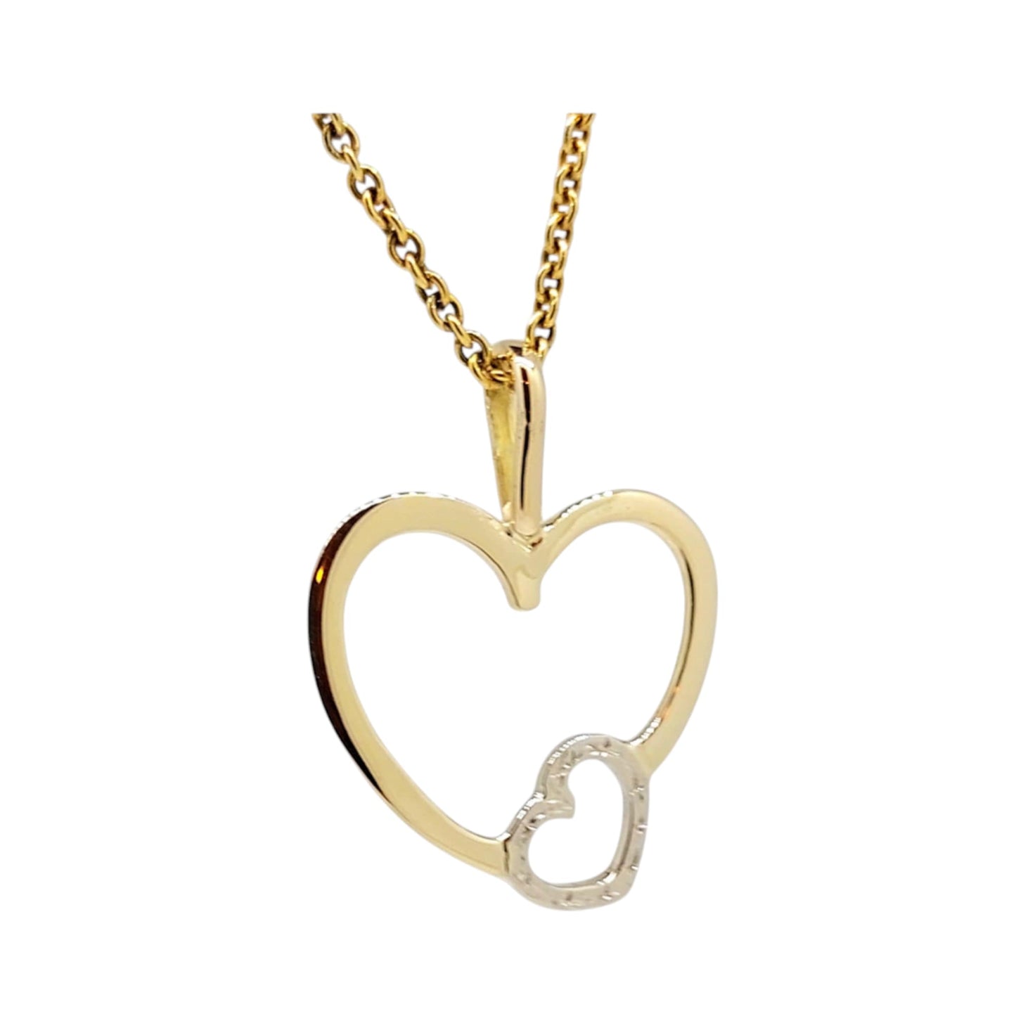 Heart of gold & white gold
