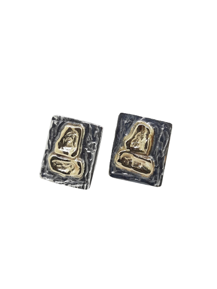 Kerið earrings,,hannað og smiðað á Islandi af Montoro Gullsmiði.